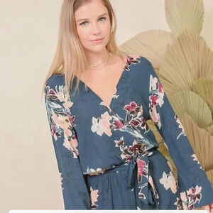 Lumiere Floral Romper Long Sleeve